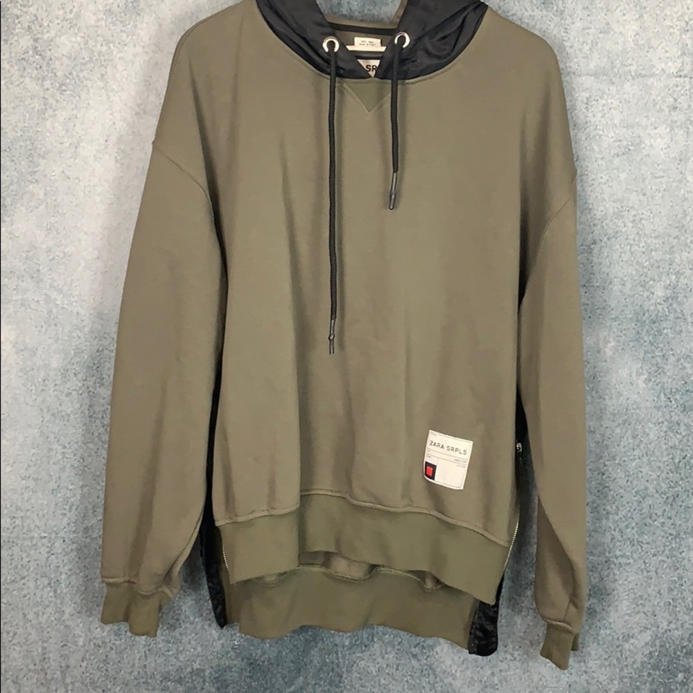 Size S Olive Zara Oversized Sweater